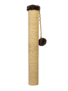Сменный столбик Chauzi когтеточка для кошки с игрушкой высота 52 см, коричневый