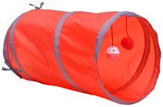 Туннель для кошек с игрушкой Пижон, 50x25 см, в ассортименте