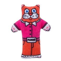 Игрушка для кошек Антицарапки Котикс валерианой, 9см No Brand