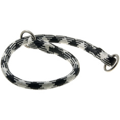 Ошейник-удавка для собак V.I.Pet Арлекин, черно-белый, нейлон, 13 мм x 55 см