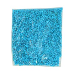 Грунт для аквариума Zoo One Голубой, натуральный камень, фракция 2-5 мм, 1 кг Zooone