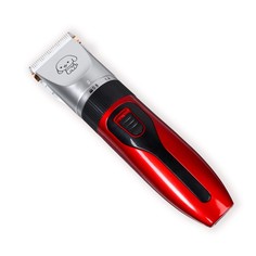Машинка для стрижки с керамическим лезвием, регулировка ножа, USB-зарядка красная No Brand
