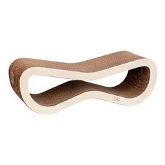 Когтеточка для кошек Lelap Woody с деревянным ободком 54 х 18 см гофрокартон