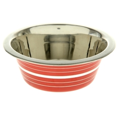 Миска цветная с полоской, VM-2609 (B) 480 мл No Brand
