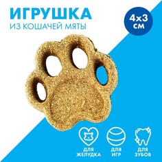 Игрушка для кошек «Лапа» из кошачьей мяты, 5,5 х 1,5 см Пушистое счастье