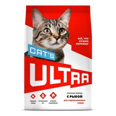 Сухой корм Ultra Аппетитные кружочки с рыбой для стерилизованных кошек 600 г No Brand