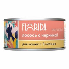 Влажный корм Florida с лососем и черникой для кошек 100 г
