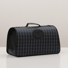 Сумка-переноска для животных Пижон, черная, текстиль, 53 х 22 х 29 см