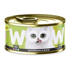 Влажный корм WOOW.holistic цыпленок в желе для кошек 100 г