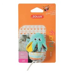 Игрушка для кошек Zolux Мышонок с кошачьей мятой бирюзовая