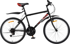 Велосипед спортивный Life 26" черно-красный Actiwell