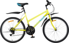 Велосипед спортивный Life 26" желто-бирюзовый No Brand