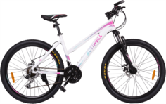 Велосипед городской Actiwell 26" бело-розово-бирюзовый