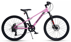 Подростковый велосипед Maxiscoo 7Bike Disc 24 (2024) Розовый 24