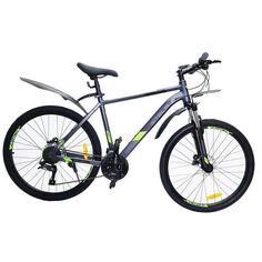 Велосипед STELS Navigator-640 D 2020 14.5" антрацитовый/зеленый