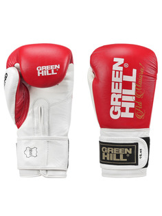 BGL-2246 Боксерские перчатки LEGEND красно-белые 12 oz Green Hill