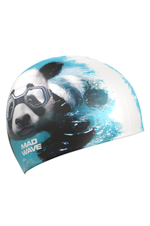 Силиконовая шапочка PANDA HQ one size голубой Mad Wave