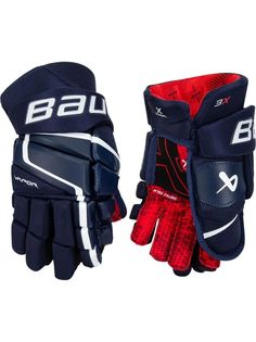 Перчатки хоккейные BAUER Vapor 3X S22 Sr 1059954 (14 / темно-синий) Бауэр
