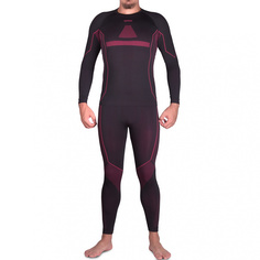 Термобелье комплект UTO Sports Bamboo Charcoal 973102 р.XL, Black/Red