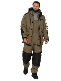 Костюм зимний Huntsman Siberia р.56-58/170-176, хаки/черный