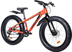 Велосипед NOVATRACK FATBIKE SUV 24" 2024 13" терракотовый Stark