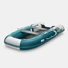 Надувная лодка GLADIATOR E380S белый-морской зеленый