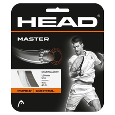 Струна для тенниса HEAD 12m Master Prepacked, White, 1.30
