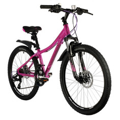 Велосипед Novatrack Katrina 24 2020 12" розовый металлик