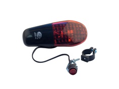 Сигнал велосипедный с подсветкой (черно- красный, 1LED, 8 мелодий, АА*2) (mod.JY-250) DS D.S