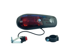 Сигнал велосипедный с подсветкой (банан) (черный, LED, 8 мелодий, АА*2) (mod.JY-90B) DS D.S