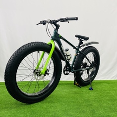 Велосипед Fatbike Gestalt 26" 2024 16" зеленый