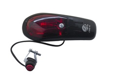 Сигнал велосипедный с подсветкой (банан) (черный, 1 LED, 8 мелодий, АА*2) (mod:JY-908) DS D.S