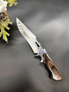 Цельнометаллическийкий нож коричневый 190 мм No Brand