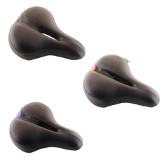 Седло велосипедное (с вентиляцией, пружинное 265х230mm, микс) DS D.S