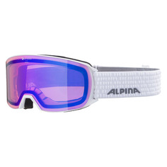 Очки Горнолыжные Alpina Nakiska Q White Gloss/Q Blue S2 (Б/Р)