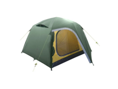 Палатка туристическая BTrace Point 2+ двухместная, двухслойная, цвет зеленый/желтый