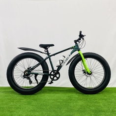 Велосипед Gestalt Fatbike 26"2024 16" зеленый
