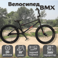 Велосипед MD BMX 20, 2024 18" черный M.D.S.