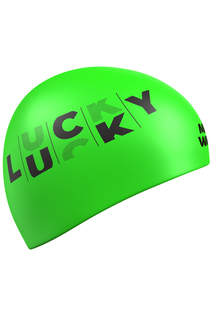 Силиконовая шапочка LUCKY reversible one size зеленый Mad Wave
