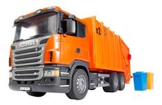 Мусоровоз Bruder Scania оранжевый