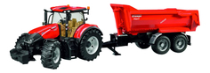 Спецтехника Bruder Case IH Optum 300 CVX с прицепом Krampe Tandem-Halfpipe Gulliver
