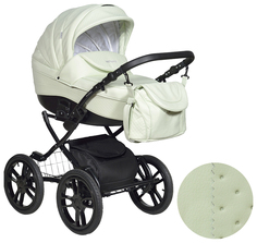 Коляска INDIGO 18 special plus 14 фисташковая кожа