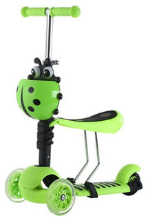 Самокат трехколесный Scooter Silver 5 в 1 детский зеленый