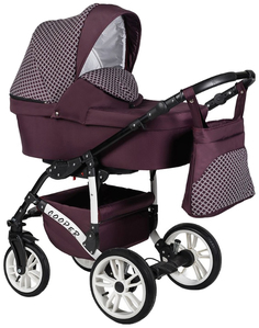 Коляска 2-в-1 Alis Cooper бордовый бордовый узор