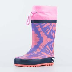 Сапоги резиновые детские Котофей 566195-11 гол-роз р.33