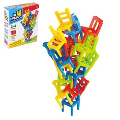 Настольная игра "НА 4 НОГАХ", 18 стульев, 4 цвета, ЛАС ИГРАС KIDS, код 1С, 3584807