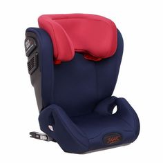 Автокресло детское 9-36кг (I-II-lll) 3-12лет royal blue (синий/красный) "Дельта FIX" SIGER
