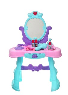 Столик с зеркалом, игровой модуль парикмахера Студия красоты Холодное сердце, свет, 66 см Disney