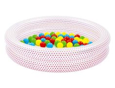 надувной бассейн с мячами play pool розовый, 91x20 см, от 2 лет, bestway, арт.