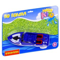 Катер на батар.,Bondibon Наше Лето, CRD 30х22 см, синий, арт. M6499